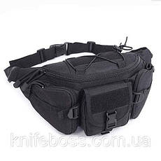 Тактична сумка бананка Black