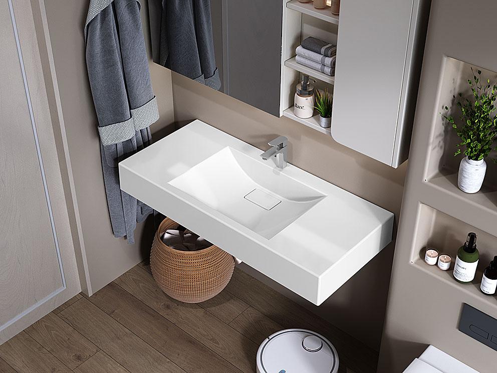 Раковина, Умивальник підвісний Luxor Roco 100, фото 1