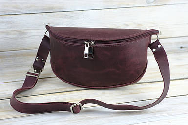 Чоловіча сумка Рей з натуральної шкіри колір Бордо