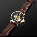 Чоловічий класичний годинник Besta Skeleton Gold Black Dial, фото 3