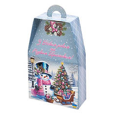 Солодкий новорічний подарунок, набір №8, 500 г. замовлення від 28 шт.