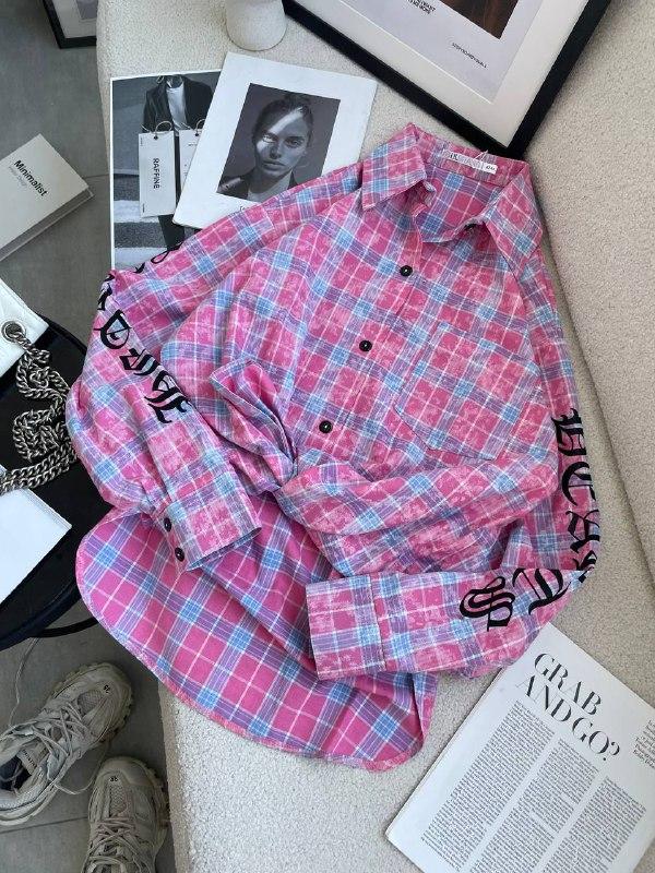 Жіноча сорочка; Кольори: жовтогарячий, рожевий, сірий, бордовий, зелений; Розмір: 42-48 (один) ;, фото 1