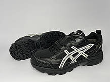 Чоловічі термо кросівки Asics Gel-Nunobiki Gore-Tex Black White чорні з білим водонепроникні, фото 4
