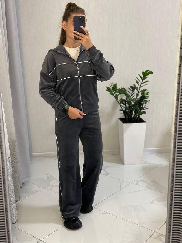 Жіночий спортивний костюм: Колір: беж, хакі, темно-синій, графіт, чорний, сірий; Розмір: S, M, Л;, фото 1