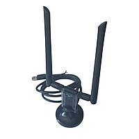 WiFi-адаптер WiFi 6 1200Mbps, дводіапазонний USB (5.8G/867Mbps + 2.4G/300Mbps) з підставкою USB 3.0, подовжувачем