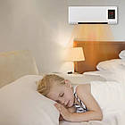 Тепловентилятор настінний 2 кВт із пультом 3 режими роботи швидке нагрівання та захист від перегрівання, фото 2