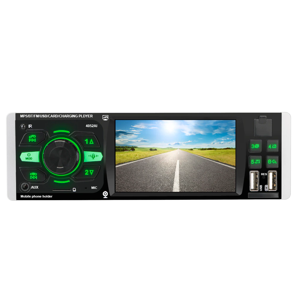 Автомагнітола з екраном 1DIN MP5 4052AI з Bluetooth і USB підтримкою флешок і камери заднього огляду, фото 1