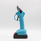 Акумуляторний секатор з 2 АКБ у кейсі потужний садовий інструмент для обрізання гілок і догляду за рослинами, фото 6