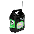 Переносний ліхтар із повербанком GD 15 на сонячній батареї з радіо MP3 і Bluetooth для дачі та кемпінгу, фото 2