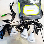 Переносний ліхтар із повербанком GD 15 на сонячній батареї з радіо MP3 і Bluetooth для дачі та кемпінгу, фото 4