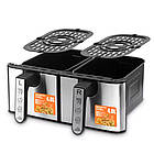 Подвійний аерогриль на 8 л RAF R 5292 з цифровим керуванням швидкою циркуляцією повітря й таймером готування, фото 3