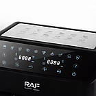 Подвійний аерогриль на 8 л RAF R 5292 з цифровим керуванням швидкою циркуляцією повітря й таймером готування, фото 4