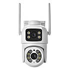 Вулична Wi Fi камера відеоспостереження 6 Мп Q13 поворотна з подвійною лінзою нічне бачення детекція руху, фото 2