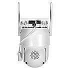 Вулична Wi Fi камера відеоспостереження 6 Мп Q13 поворотна з подвійною лінзою нічне бачення детекція руху, фото 7