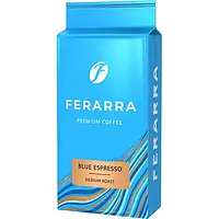 Упаковка меленої кави Ferarra Blue Espresso 250 г . (Арабіка/робуста))