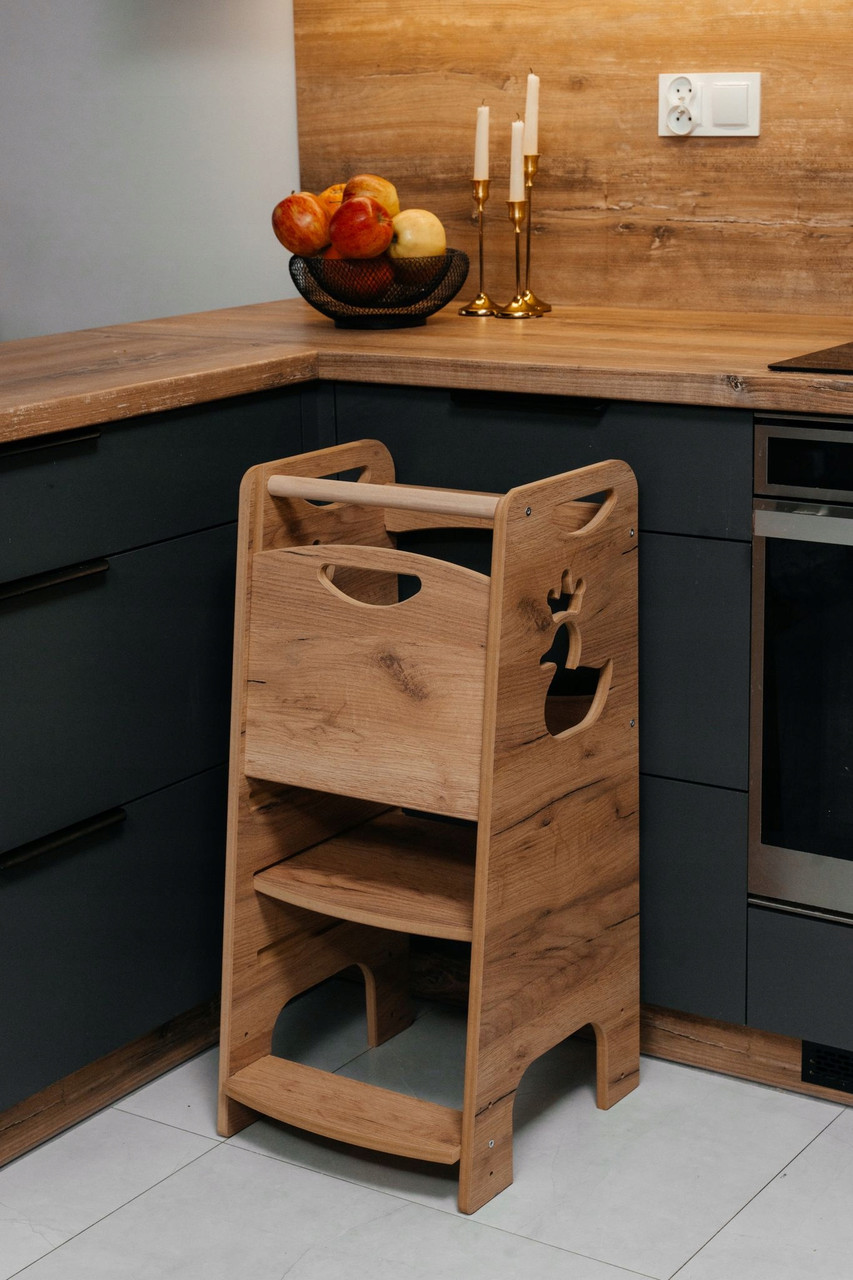 Quack Step кухонний помічник | Wood Style | регульований, фото 1