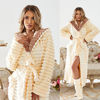 Жіночий довгий махровий халат з капюшоном (р.S-M,L-XL,2XL-3XL) Туреччина