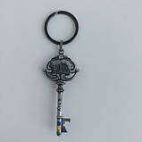 Брелок-відкривачка металевий - Ключик з колажем (темне срібло) (21719), фото 2