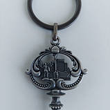 Брелок-відкривачка металевий - Ключик з колажем (темне срібло) (21719), фото 4