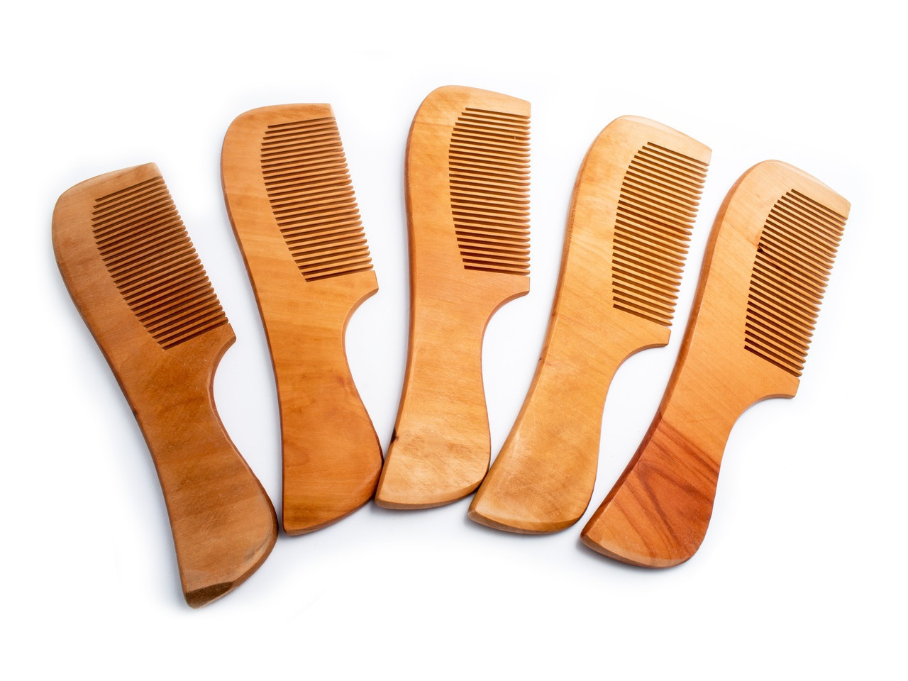 Дерев'яні гребінці-масажки для волосся