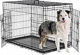 Велика клітка для собаки для автомобіля транспортна металева 121x74x82 Xxl, фото 5