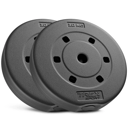 Набір вантажів 2x10 кг бітумний вантаж диски для вправ 20кг спорт т-рекс, фото 1