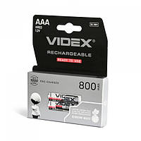 Акумулятори Videx HR03/AAA 800mAh double blister/2шт