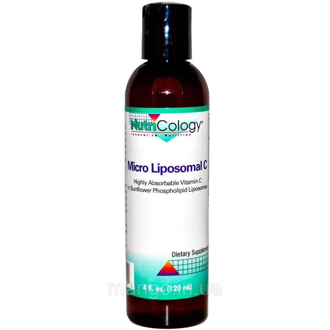 Вітамін С ліпосомальний, Micro Liposomal C, Nutricology, 120 мл, фото 1