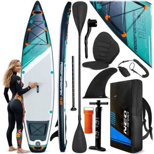 Надувна дошка для плавання Sup Paddle Reefbreak 350 см повний комплект, фото 1