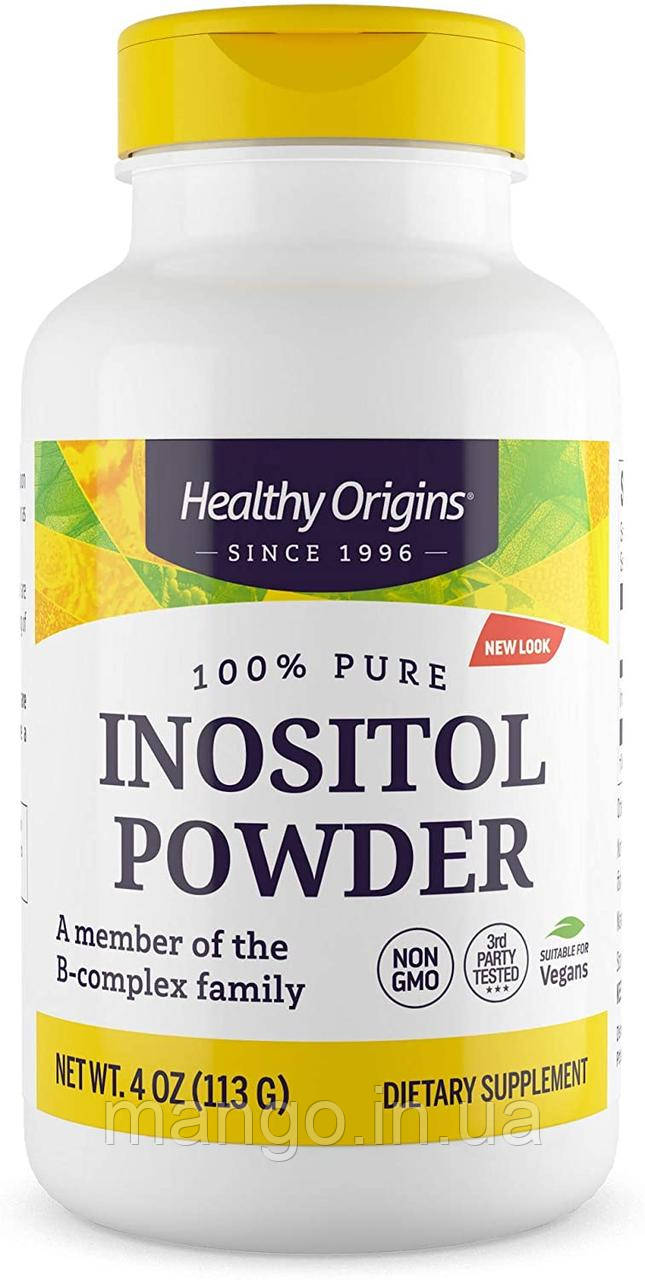 Інозітол, Inositol Powder, Healthy Origins, порошок, 113.4 г, фото 1