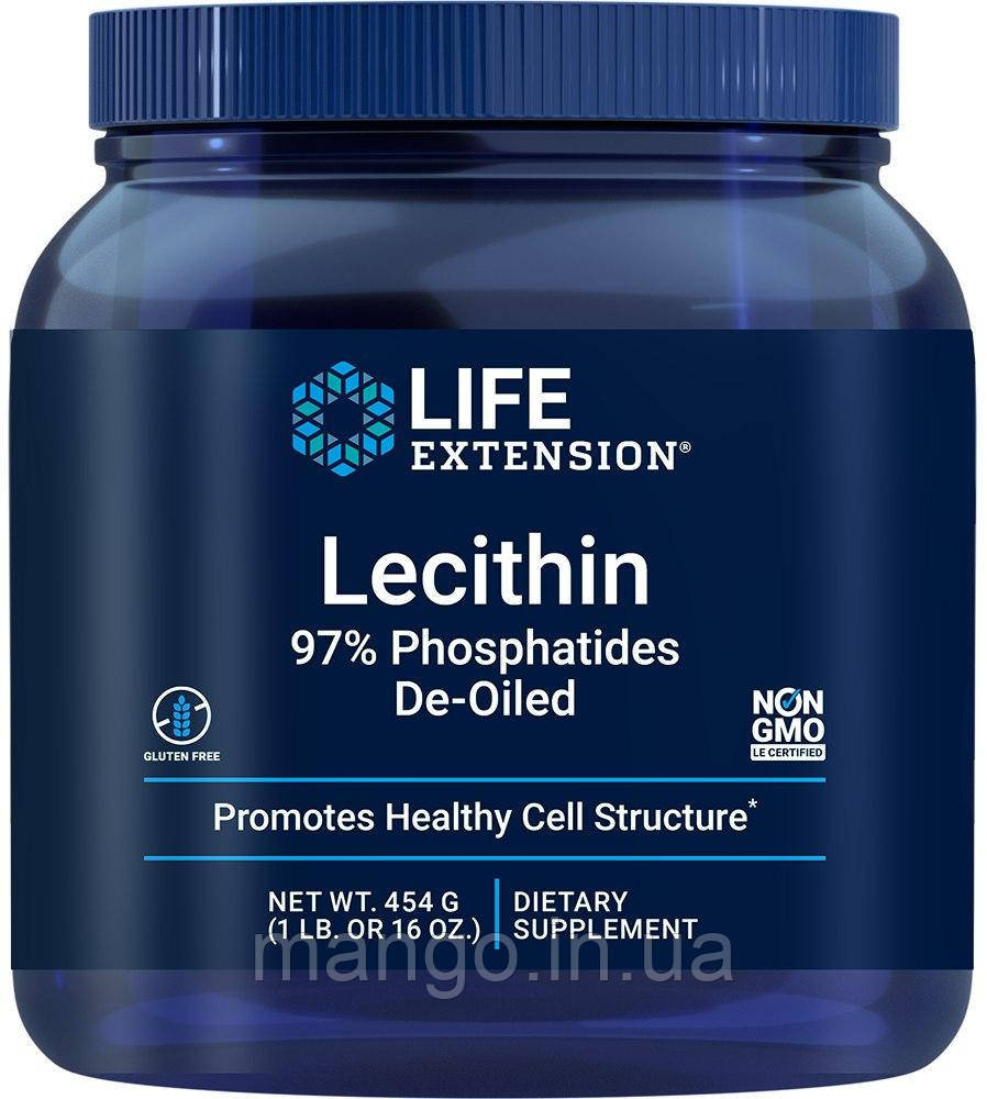 Лецитин, Lecithin, Life Extension, 454 г, фото 1