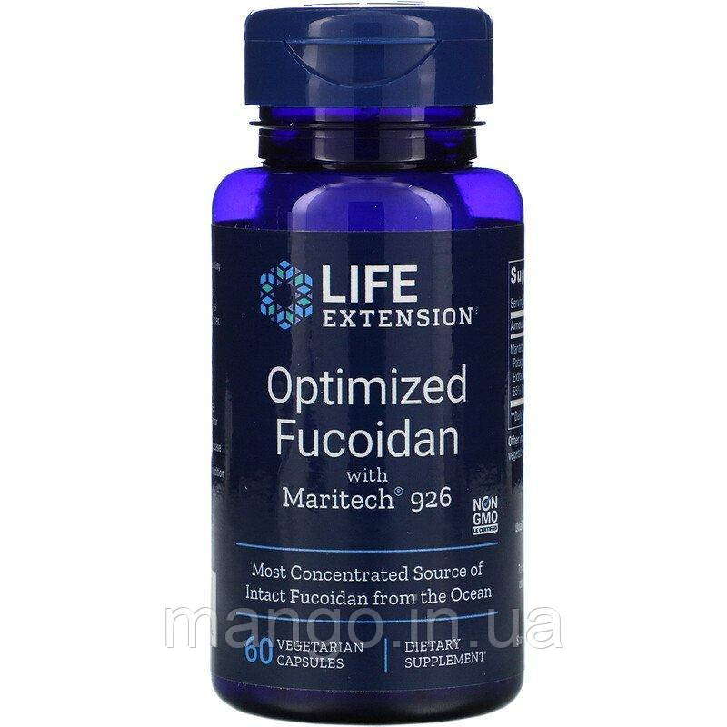 Фукоидан, Optimized Fucoidan, Life Extension, 60 капсул, фото 1