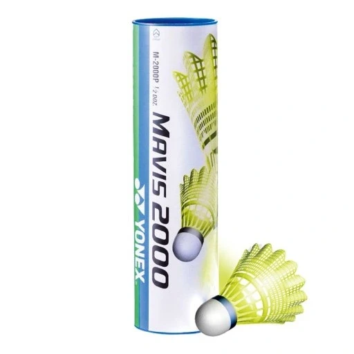 Воланчики для бадмінтону Yonex Mavis 2000 жовті середні 6 шт., фото 1