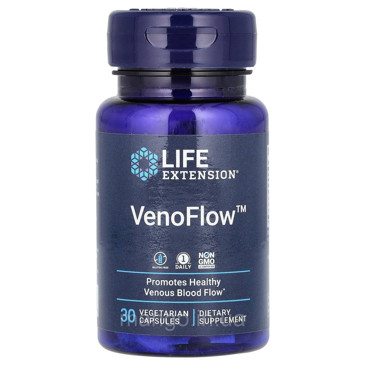 Венозний кровотік: підтримка і здоров'я (VenoFlow), Life Extension, 30 капсул, фото 1