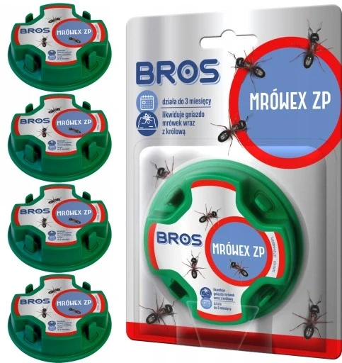 Засіб від мурах Bros Mrówex у вигляді гельових ковбасок у годівниці 4 штуки, фото 1