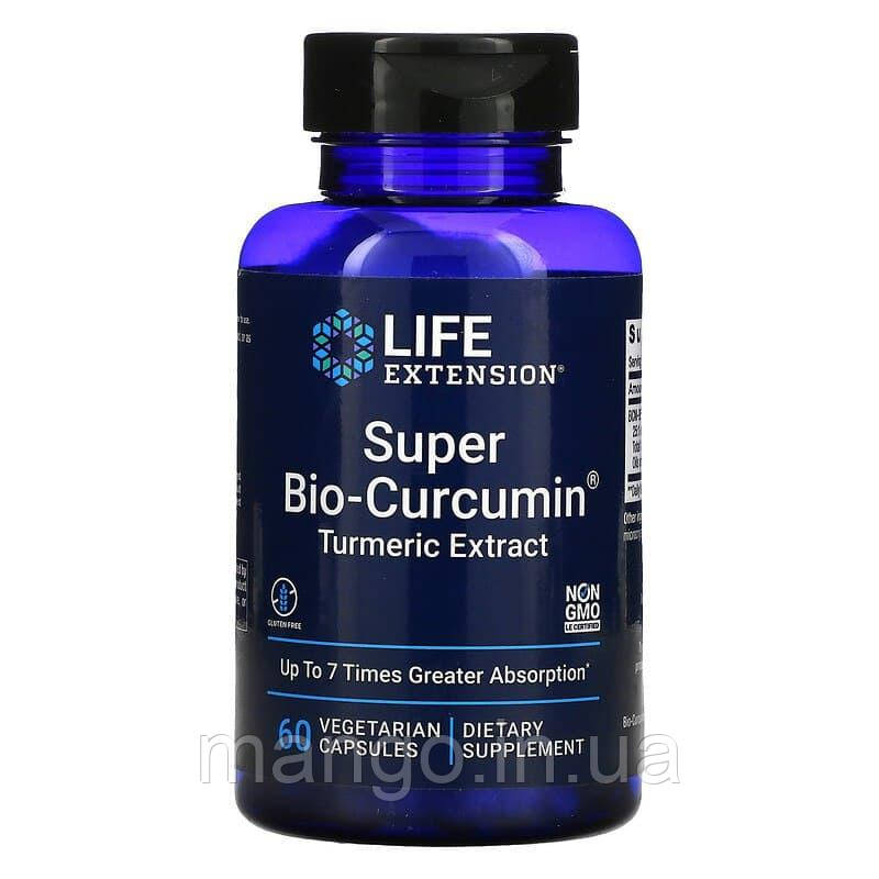 Куркумін, Bio-Curcumin, Life Extension, супер-біо, 400 мг, 60 капсул, фото 1