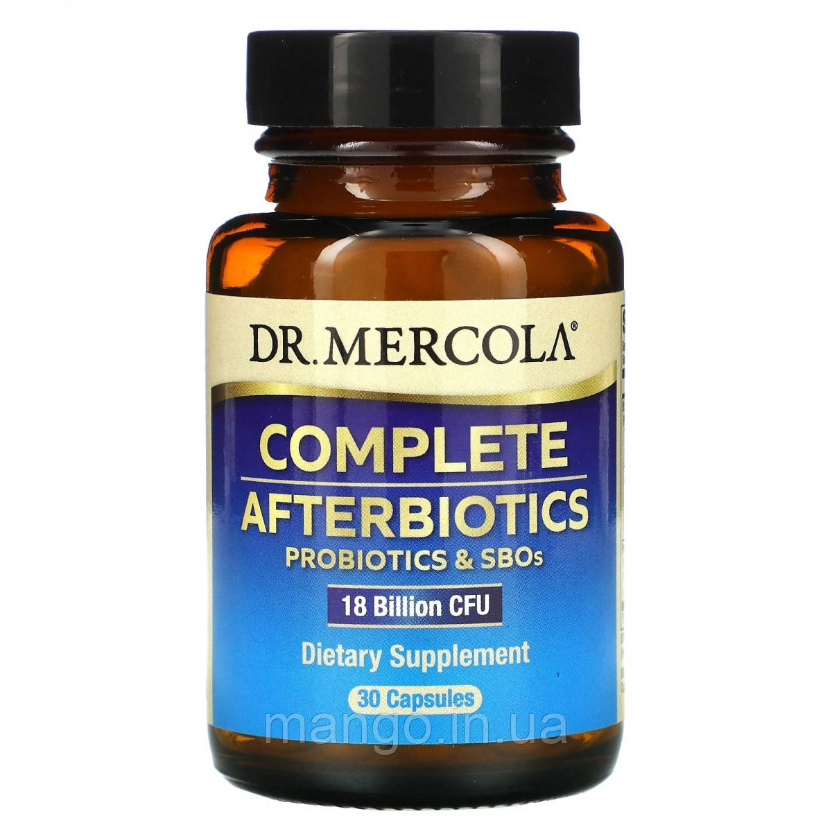 Пробіотична формула Complete Afterbiotics, Dr. Mercola, 18 млрд КУО, 30 капсул, фото 1