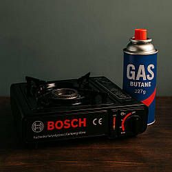 Портативна туристична газова плита BOSCH з пластиковим кейсом