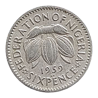 Нігерія 6 пенсів, 1959