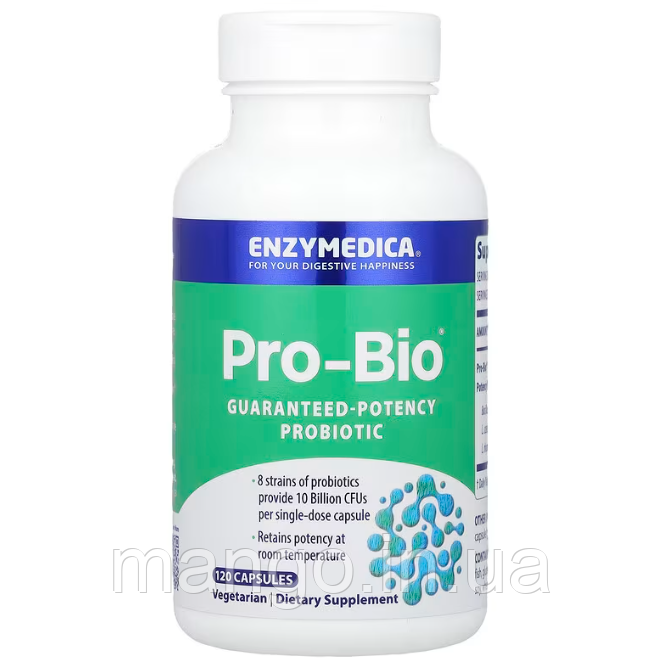 Пробіотик гарантованого дії, Guaranteed Potency Probiotic, Enzymedica, 120 капсул, фото 1
