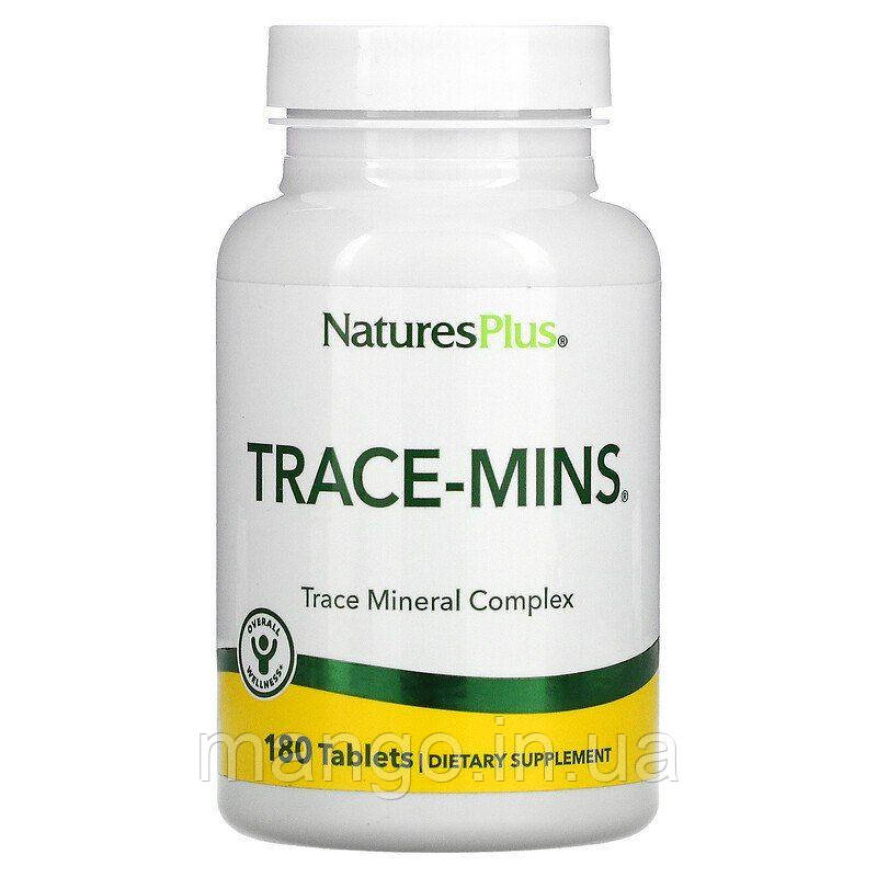 Мультимінерали, Trace-Mins, Nature's Plus, 180 таблеток, фото 1