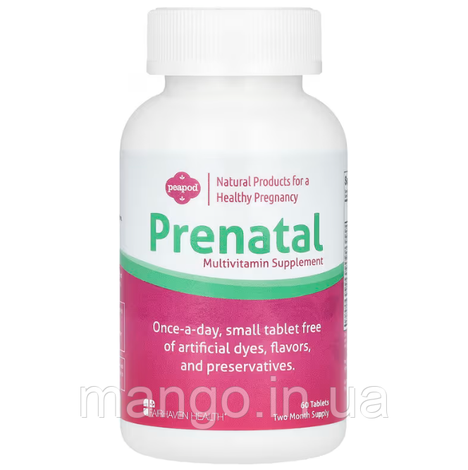 Вітаміни для вагітних, Prenatal Multivitamin, Fairhaven Health, 60 таблеток, фото 1