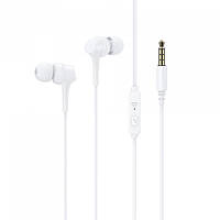 Вакуумні навушники з мікрофоном HAVIT HV-E330P White