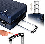 Мала легка ручна сумка на колесах Abs Sapphire Duo для кабіни, фото 5