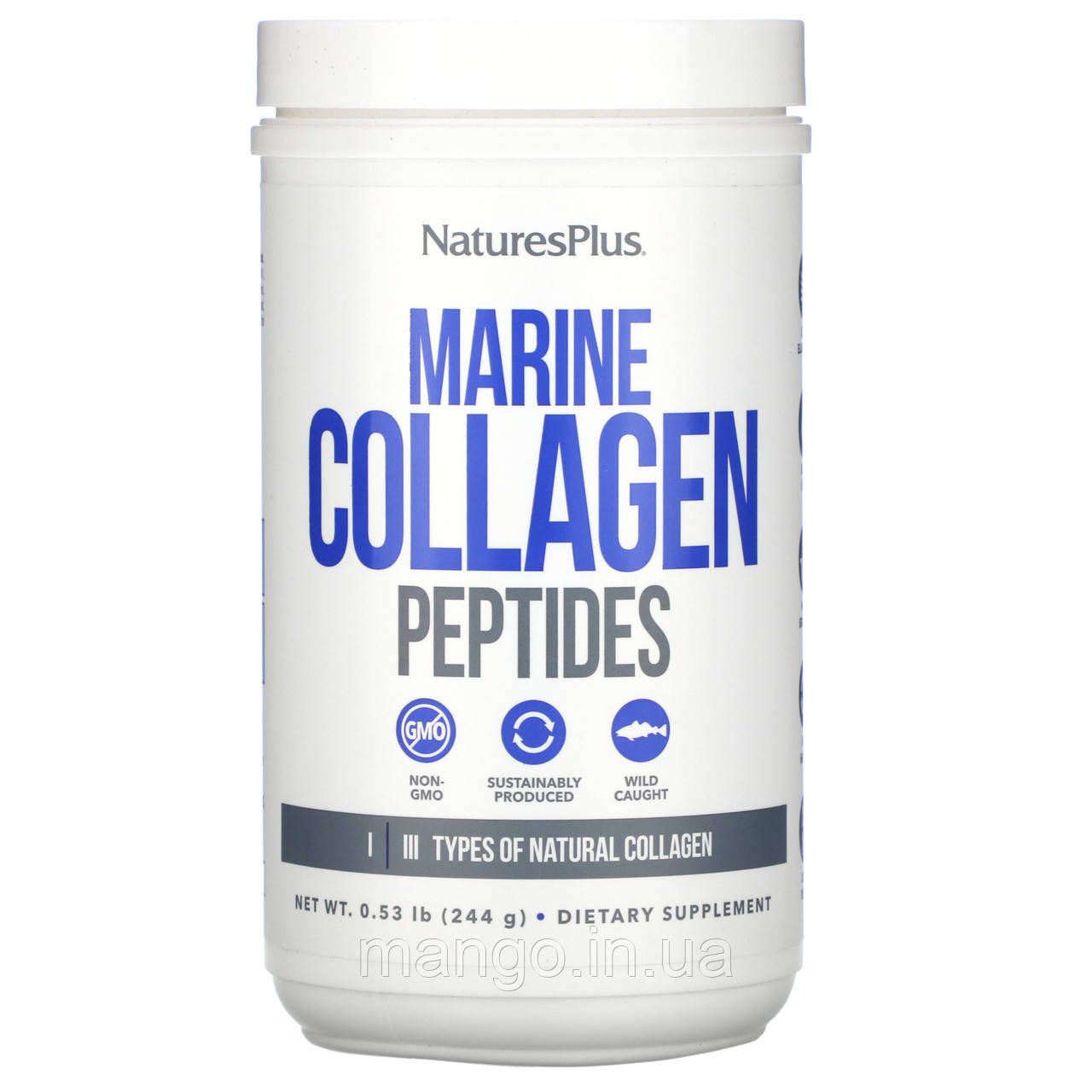 Пептиди морського колагену, Marine Collagen Peptides, Nature's Plus, 244 г, фото 1