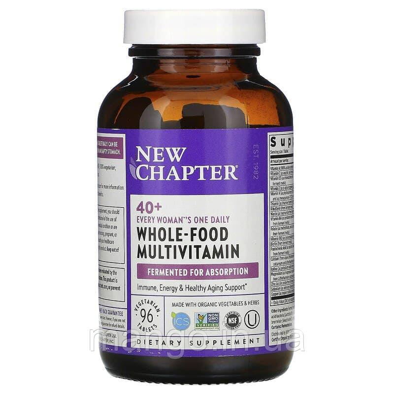 Мультивітаміни для жінок 40+, One Daily Multi, New Chapter, 1 в день, 96 таблеток, фото 1