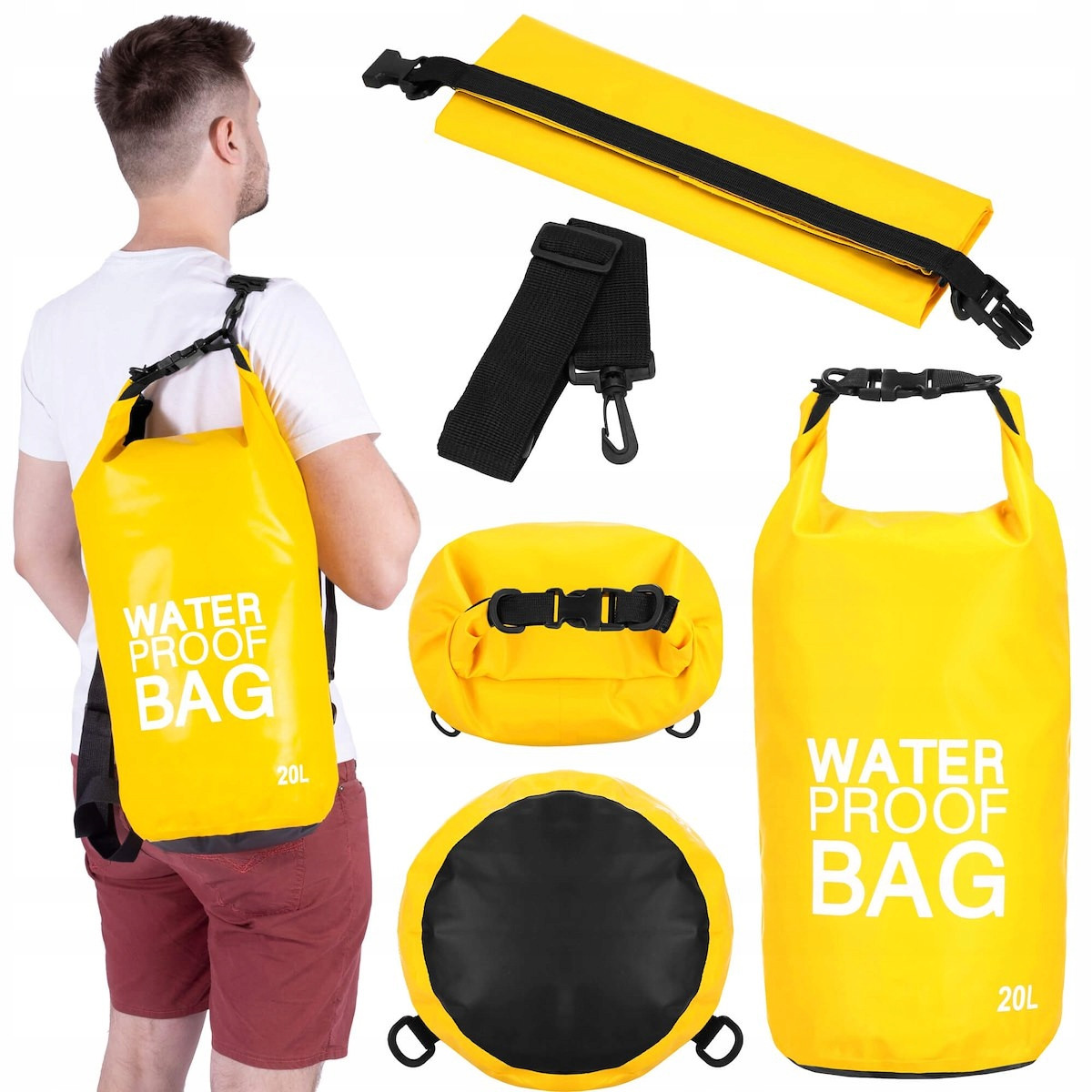 Водостійкий чохол для каяка Pack водонепроникний рюкзак 20л водонепроникна сумка, фото 1