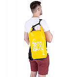 Водостійкий чохол для каяка Pack водонепроникний рюкзак 20л водонепроникна сумка, фото 8