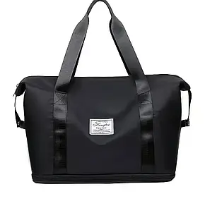 Дорожня сумка для ручної поклажі Чорна, Дорожня сумка для подорожей 26 л Чорна, фото 1