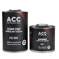 Лак ACC 880 Express Anti Scratch HS акриловый 1 л + отвердитель 0.5 л